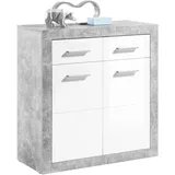 HBZ Kommode mit 2 Türen, 2 Schubkästen und 1 Einlegeboden