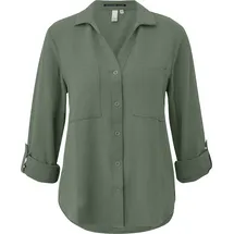 QS Langarmbluse olive S