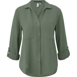 QS Langarmbluse olive S