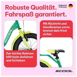 S'COOL S’COOL niXe 16 Zoll 1-Gang Grün