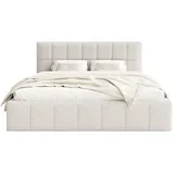 FEDVE Polsterbett, Weiß, Textil, 140x200 cm, Schlafzimmer, Betten, Polsterbetten