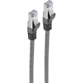 ShiverPeaks RJ45 Flachkabel m. Patchk.-Flach U/FTP Cat.7-Rohkabel sw m