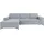 OTTO products Eckcouch Polyester L-Form 266cm Silber