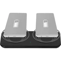 Vivanco Dual Wireless Fast Charger, induktives QI Ladepad, USB Type-CTM, 2x 10W (61339)