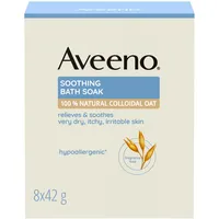 Aveeno beruhigender Badezusatz (8 x 42 g), feuchtigkeitsspendendes Entspannungsbad