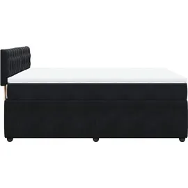 vidaXL Boxspringbett 140 x 200 cm Schwarz