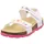 Fussbettpantoffel Weiß/Pink 29