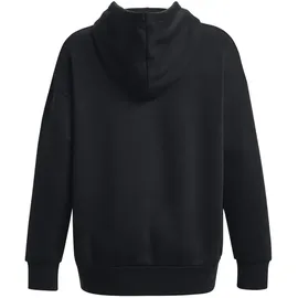 Under Armour Essential OverSized Fleece Hoodie Damen 001 black/white XS