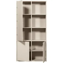 Woood Mehrzweckschrank 100 x 200 x 40 cm Grau