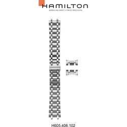 Hamilton - Rail Road Band-set Edelstahl H695.406.102 - silber
