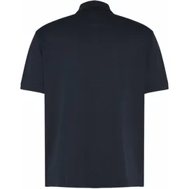 Bugatti Poloshirt BUGATTI, Herren, Gr. L, schwarz (390, marine), 50% Baumwolle, 50% Polyester, unifarben, normal, ohne Ausschnitt, Shirts, Modern Fit aus einem Baumwollmix