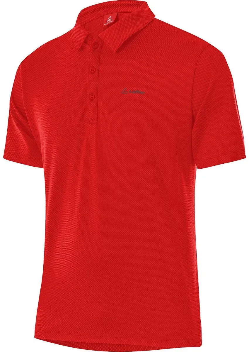 Löffler Men Poloshirt Tencel(tm) CF red (551) 58