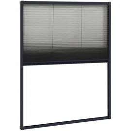 vidaXL Insektenschutz-Plissee für Fenster 60 x 80 cm Anthrazit
