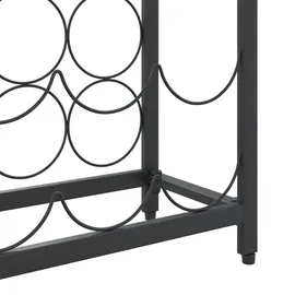 vidaXL Weinregal 34 x 18 x 200 cm Schwarz