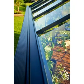Juliana Orangerie Gewächshaus Alu Anthrazit Sicherheitsglas 3 mm 15,1 m2