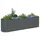 vidaXL Garten-Hochbeet verzinkter Stahl 320 x 80 x 81 cm Grau