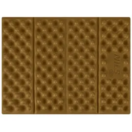 NILS CAMP Sitzkissen Camping Sitzmatte mit Aluminiumkanten Outdoor Stadionsitz braun
