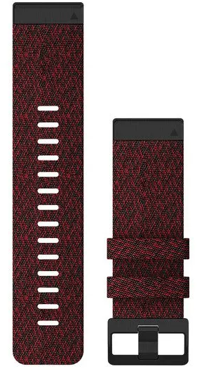 Garmin QuickFit 26 Watch Band - Nylon Rot meliert