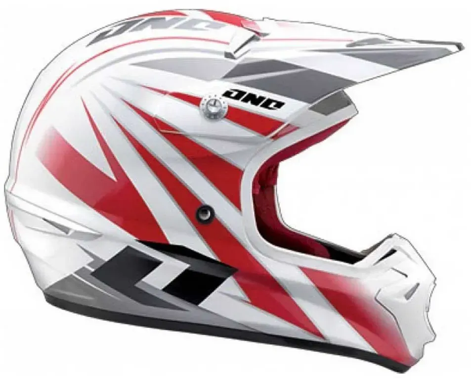 One Industries Kombat Offroad-helm - Red / White - XL