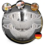 TronicXL Küchensieb 2 Stück Edelstahl rostfrei