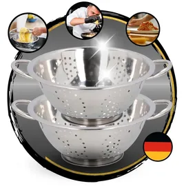 TronicXL Küchensieb 2 Stück Edelstahl rostfrei