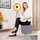 Relaxdays Sitzhocker mit Stauraum Stoff 38 x 40 x 38 cm Grau