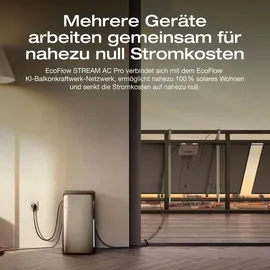 EcoFlow Stream Ultra Balkonkraftwerk 800W inkl. 800W Wechselrichter