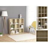 vidaXL Bücherregal Weiß Sonoma-Eiche 98x29x97,5 cm Holzwerkstoff