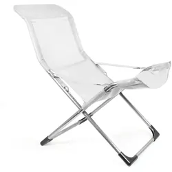 Fiam - Fiesta Sessel, Aluminium / weiß