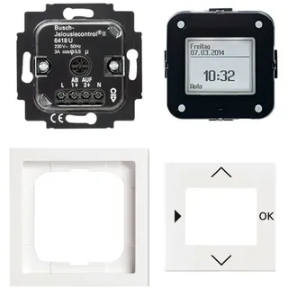 Busch-Jaeger 6418 UJ-84 Jalousie-Basis-Timer, Komplettset 2CKA006410A0405