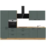 Nobilia Easytouch, II"", grün (front: lacklaminat mineralgrün ultramatt, korpus: Küchen, Küchenzeilen & Küchenblöcke, Küchenzeilen