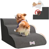 3 Stufen Hundetreppe Katzentreppe Indoor Haustiertreppe, Abnehmbare Bezug, DHL