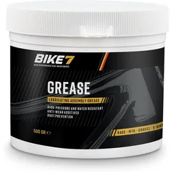 Fahrradzubehör Druck- und wasserbeständiges Schmierfett - Bike7 Grease 500g naturweiß 0.5 LITER