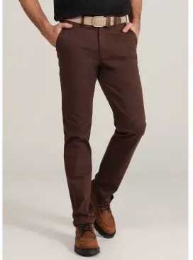 Bendorff für Herren. 801015001 Medium Regular Waisted Mittlere Taille Mittlere Taille Chino-Hose (38), Braun, Lässig, Baumwolle