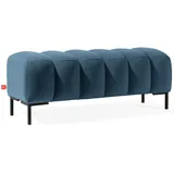 konsimo® Sitzhocker Veloursstoff 120 x 50 x 50 cm Blau/Rosa