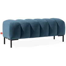 konsimo® Sitzhocker Veloursstoff 120 x 50 x 50 cm Blau/Rosa