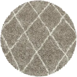 Hochflor-Teppich AYYILDIZ TEPPICHE "ALVOR 3401", beige, H:50mm Ø:200cm, Polypropylen (PP), Teppiche