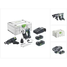 Festool DURADRIVE DWC 18-2500 HPC 4,0 I-Plus Bauschrauber 18 V 18 Nm ( 576498 ) + 2x Akku 4,0 Ah + Ladegerät + Systainer ( Nachfolger von 574743 )