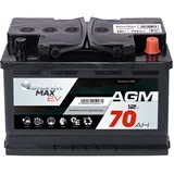 SilverMax EV AGM 12V 70Ah 760A/EN E-Auto Bordnetzbatterie Starterbatterie