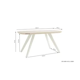 Schöner Wohnen Larvik 160 x 76 x 90 cm braun