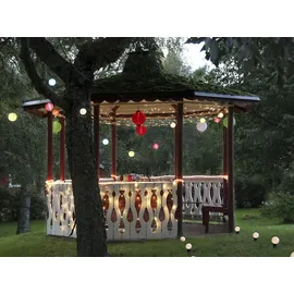 Star Trading LED Solarlampe Jerrit 20 cm weiß