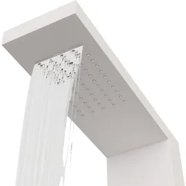 vidaXL Duschpaneel-System Aluminium Weiß - vidaXL