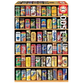 Educa - Puzzle 1500 Teile für Erwachsene | Getränkedosen Collage, 1500 Teile Puzzle Für Erwachsene Und Kinder Ab 14 Jahren, Fotografie, Andere (14446)