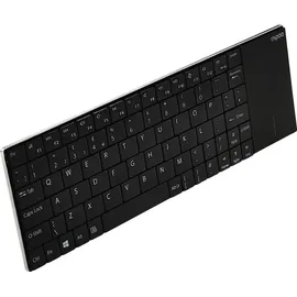 Rapoo E2710 Wireless Keyboard mit Touchpad DE schwarz (16170)