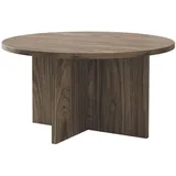 Selsey Couchtisch, Nussbaum, Holzwerkstoff, Oval, 76x40x76 cm, Wohnzimmer, Wohnzimmertische, Couchtische