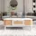 stilvora Couchtisch Oval Weiß Holz 110 x 38,5 x 55 cm