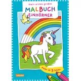 Carlsen Verlag Ausmalbilder für Kita-Kinder: Mein erstes großes Malbuch: Einhörner