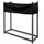 V2Aox Kaminholzregal Metall 120 x 120 cm Anthrazit