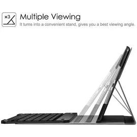 Fintie Tastatur Hülle für iPad 9. Generation (2021)/8. Gen (2020)/7. Gen (2019) Schwarz