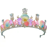 Meerjungfrau-Tiara, Muscheln, Krone, Seestern-Tiara, Haarschmuck, Meerjungfrau-kostüm, Stirnband, Ozean-Stil, Kronen-Tiara Für Frauen Und Mädchen